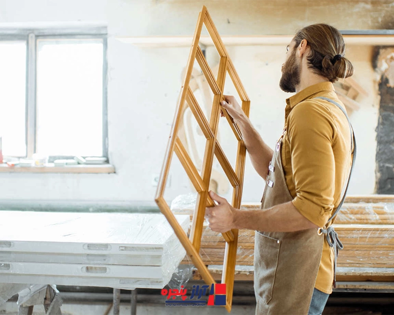 نصب پنجره دوجداره چوبی