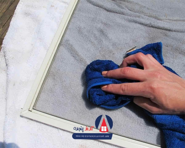 نحوه شستشوی توری پلیسه